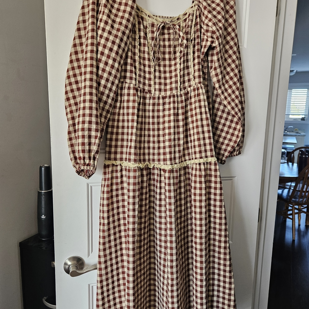 Shop Dahl Harriett Dress Milkmaid Size L